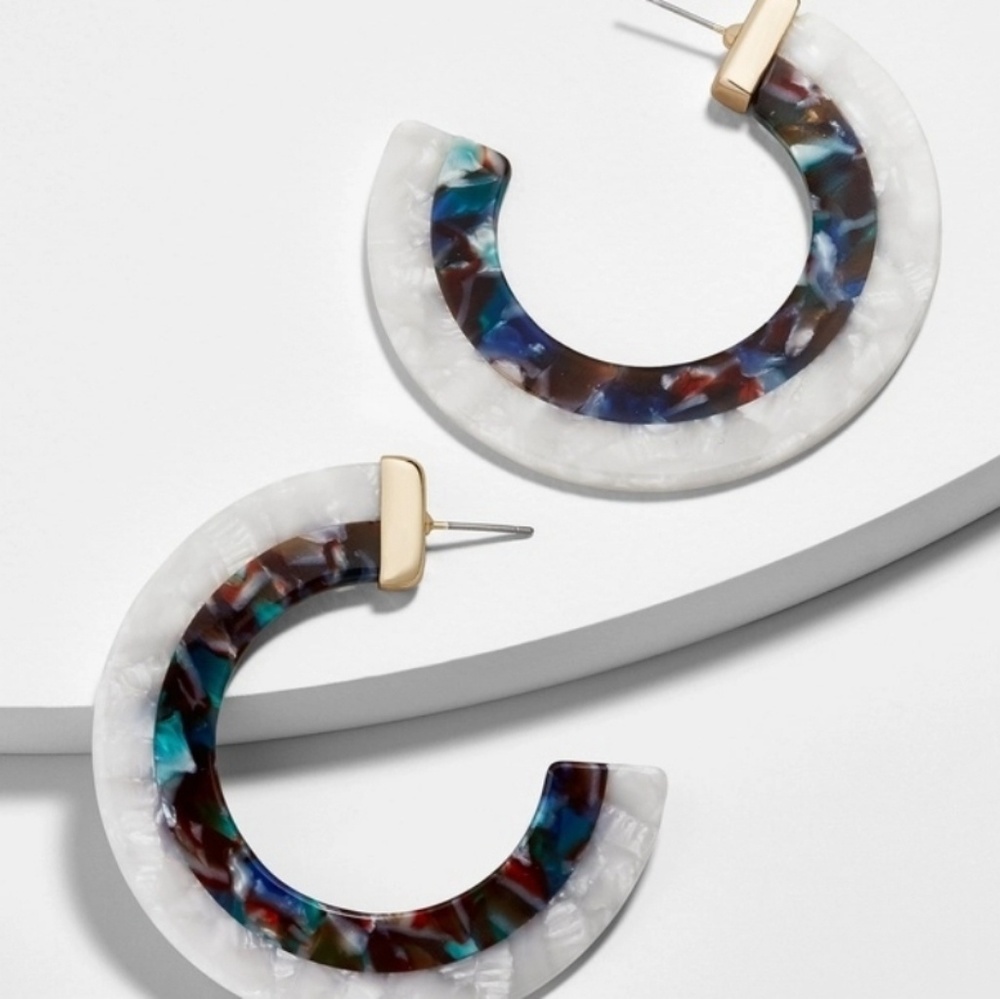 Deis Resin Hooo earrings